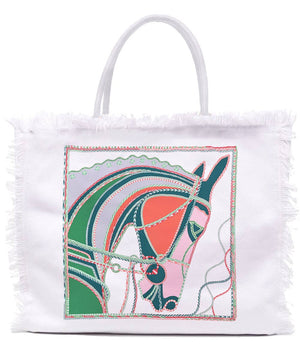 Toss Designs - Fringe Tote - Equestrian (Pink)