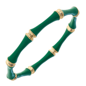 CANVAS Style - Celeste Enamel Bamboo Bangle