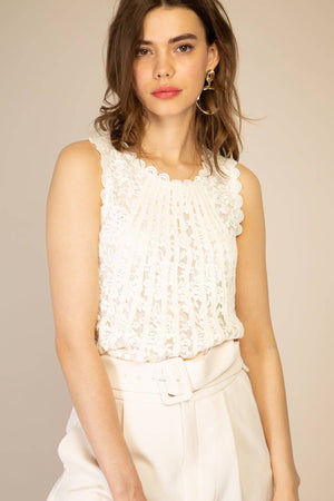 Anais Lace Top Ivory