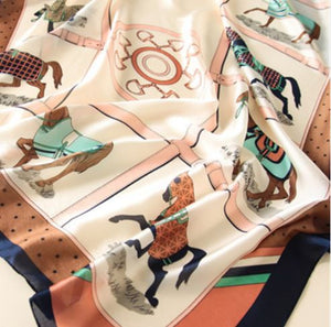 Oblong Horse Scarf - Miss Scarlett Boutique