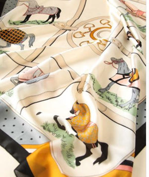 Oblong Horse Scarf - Miss Scarlett Boutique
