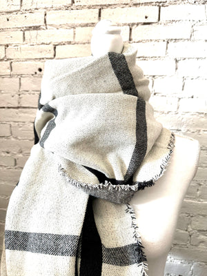 Black and White Scarf