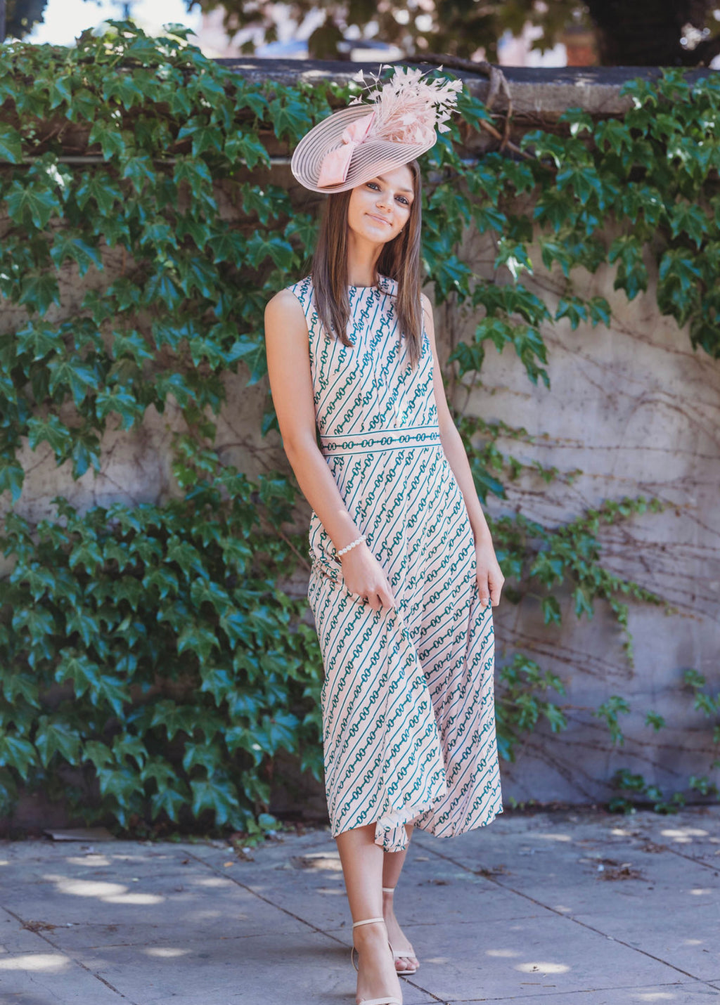 Horsebit Pleat Dress