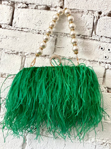 Green Ostrich Bag