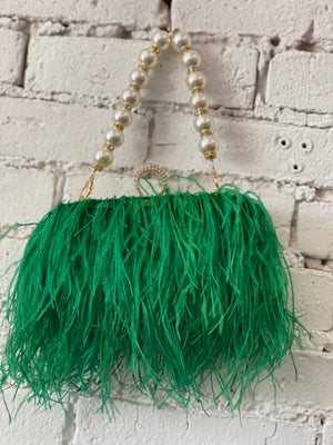Green Ostrich Bag