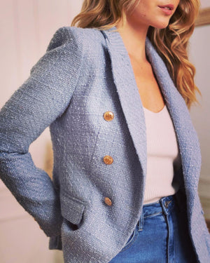 Blue Tweed Blazer