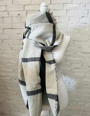Black and White Scarf