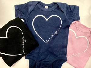 Saratoga Love Baby Onesie