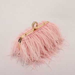 Pink Ostrich Bag