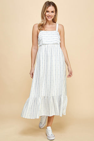 Blue Striped Dress
